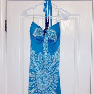 Boutique Beach Themed Halter Dress